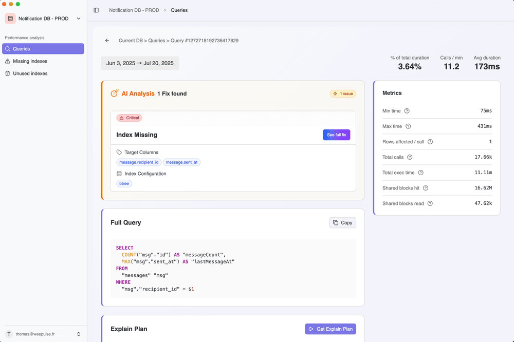 QuerySharp : L'intelligence artificielle au service de la performance PostgreSQL